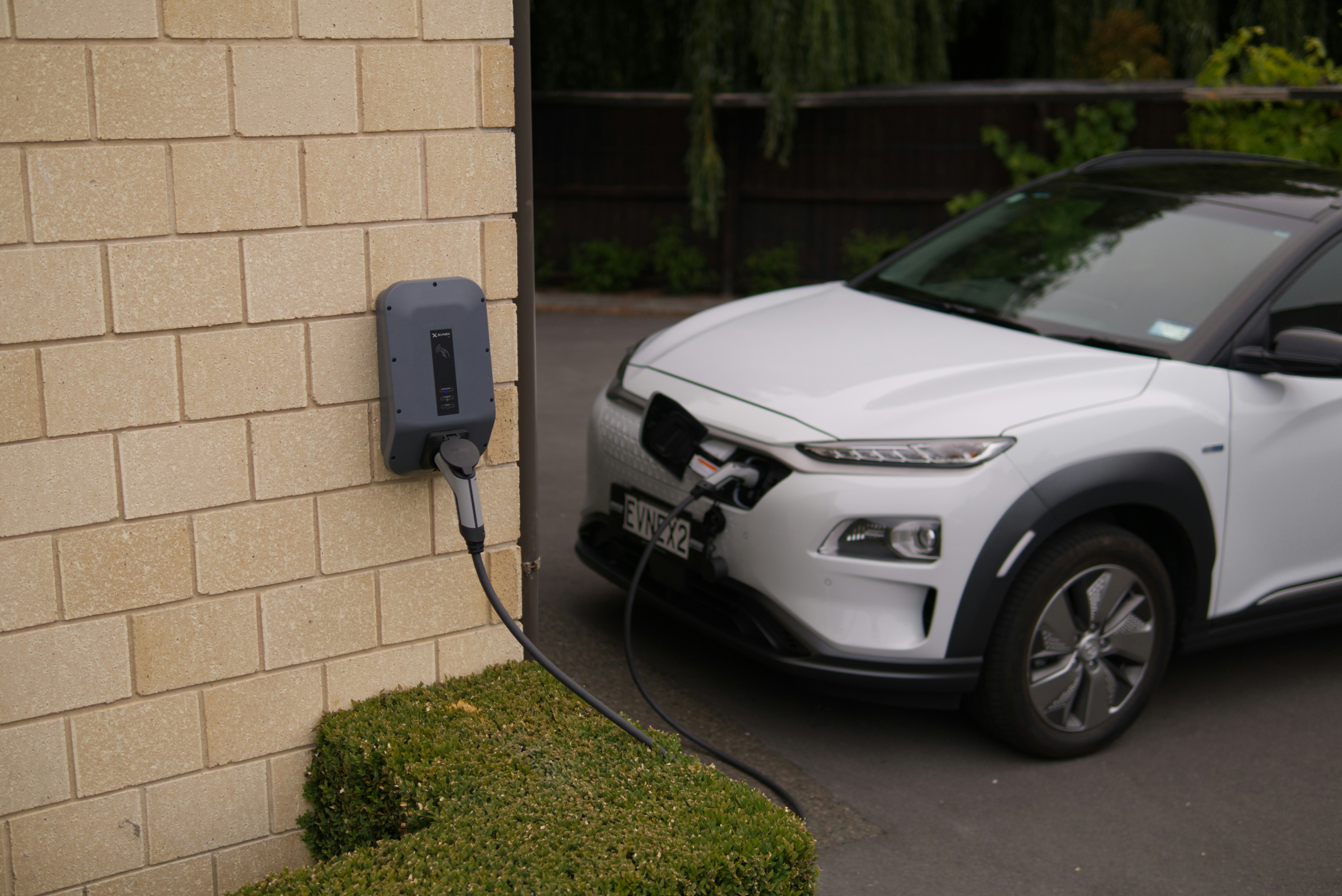 Image of ev, electric vehicle charger sign